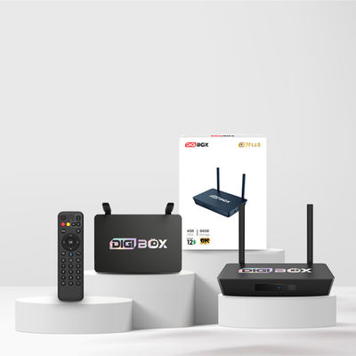 2024 Nuova DIGIBox TV Box con telecomando vocale 2 metri 6K ULTRAHD 4GB RAM+ 64 GB Storage