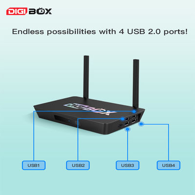 Digibox 64GB Android TV Box 4k Quad Core ARM Cortex A53 Smart Box Android