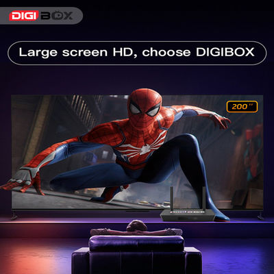 Digibox Android 12 Smart TV Controllo vocale 4 porte USB Dolby 2.1 Audio