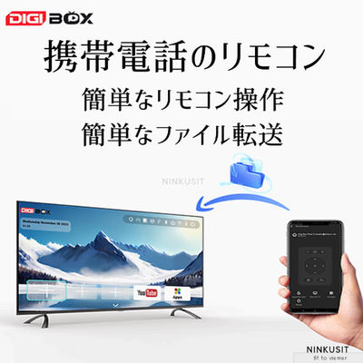 Impostazioni gratuite 64GB TVbox Controllo vocale Android Per sfondo home page