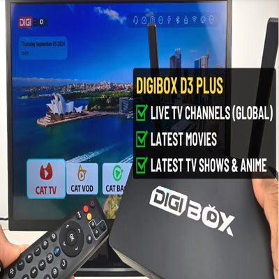Dispositivi di streaming a risoluzione 1080p Android 12 Digibox For Tv